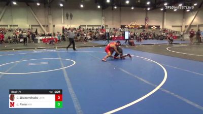 125 lbs C Of 16 #2 - Greg Diakomihalis, Cornell vs Jeremiah Reno, Nebraska