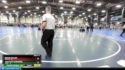 115 lbs Rd# 8- 12:30pm Saturday Final Pool - Weston Borgers, POWA vs Devin Ehler, Gotcha