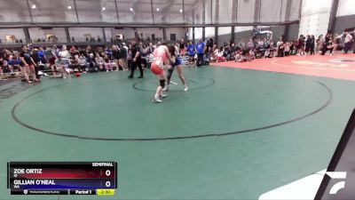 130 lbs Semifinal - Zoe Ortiz, ID vs Gillian O`Neal, WA