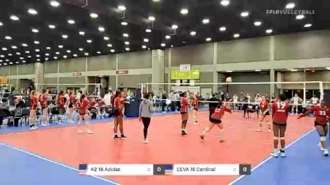 K2 18 Adidas vs CEVA 18 Cardinal - 2022 JVA World Challenge presented by Nike - Expo Only
