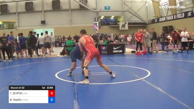 77 kg Round Of 32 - Tad Griffith, Dubuque Wrestling Club vs Braeden Redlin, TMWC/ Ohio RTC