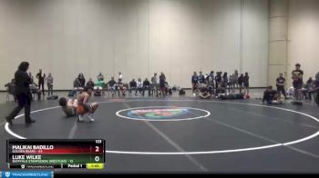 123 lbs Round 4 (6 Team) - Malikai Badillo, Golden Bears vs Luke Wilke, Bufffalo Stampeders Wrestling