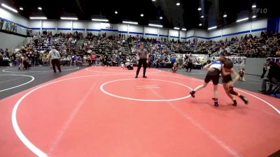 55 lbs Rr Rnd 2 - Alaura Lewis, Noble Takedown Club vs Colten Sumrall, Harrah Little League Wrestling