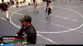 115 lbs Round 2 (6 Team) - Logan Schultz, Scott West vs Charlie Johnson, Northfield