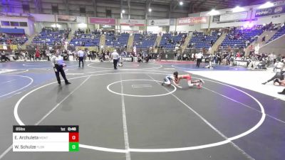 85 lbs Consi Of 16 #1 - Ezaiah Archuleta, Monte Vista Middle School vs Wyatt Schulze, Florence Middle School