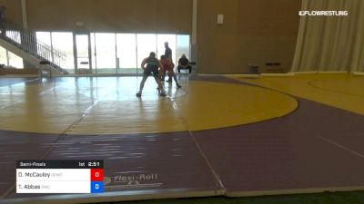 70 kg Semifinal - Destin McCauley, Nebraska Golden Eagles Wrestling Club vs Tanner Abbas, Viking Wrestling Club