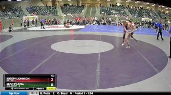 122 lbs Round 1 (4 Team) - Sean Mcfall, Eagle Point vs Joseph Johnson, Dallas