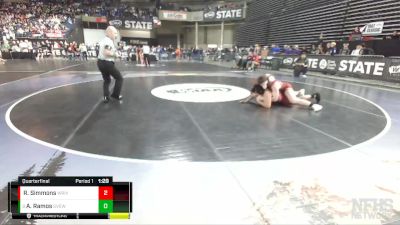 2A 220 lbs Quarterfinal - Anthony Ramos, Grandview vs Riley Simmons, White River