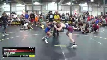 78 lbs Round 4 (6 Team) - Lyric Hetzer, Team Gotcha vs Keaton Henry, Team Iowa Blue