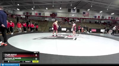 285 lbs Cons. Round 5 - Nathan Schauer, Northern State vs Tyler Doyle, Colorado Mesa