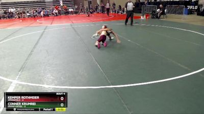 60 lbs Quarterfinals (8 Team) - Kemper Rothmeier, Springfield vs Conner Krumrei, Grand Rapids