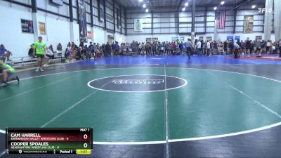 106 lbs Round 1 (4 Team) - Cooper Spoales, HEADHUNTERS WRESTLING CLUB vs Cam Harrell, SHENANDOAH VALLEY WRESTLING CLUB