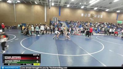 115 lbs Quarterfinal - Nathan Cefalo, Box Elder Stingers vs Ethan Jeppesen, Fremont Wrestling Club