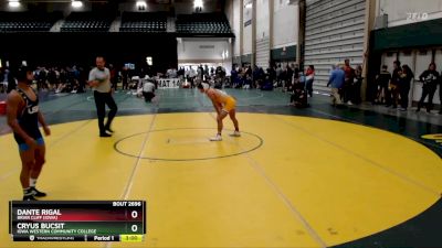 125 lbs Cons. Round 4 - Cryus Bucsit, Iowa Western Community College vs Dante Rigal, Briar Cliff (Iowa)