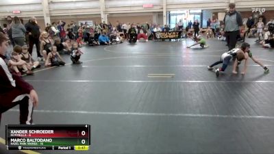 55 lbs Round 3 (6 Team) - Xander Schroeder, MI Pitbulls vs Marco Baltodano, Hazel Park Vikings