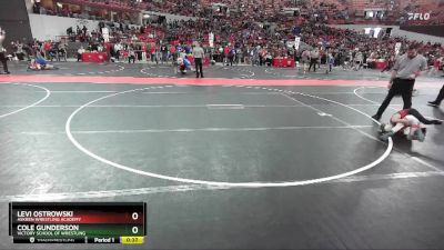 64 lbs Semifinal - Cole Gunderson, Victory School Of Wrestling vs Levi Ostrowski, Askren Wrestling Academy