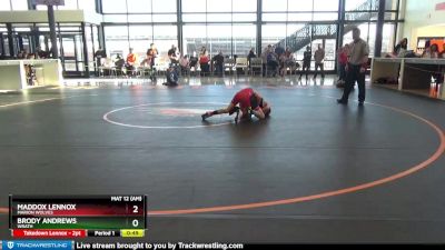 B-13 lbs Semifinal - Maddox Lennox, Marion Wolves vs Brody Andrews, Wrath