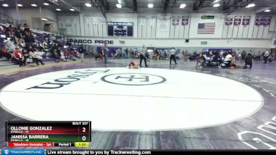 100 lbs Semifinal - Ollonie Gonzalez, Othello vs Janissa Barrera, Othello