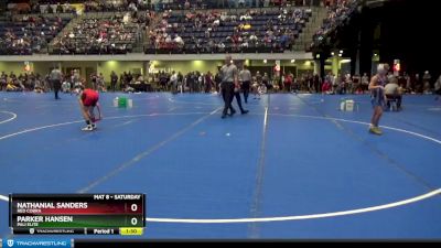 90 lbs Cons. Round 3 - Nathanial Sanders, Red Cobra vs Parker Hansen, Pali Elite