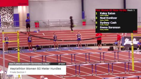 Women's 60m Hurdles Heptathlon, Finals 1