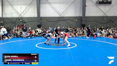 155 lbs Round 3 - Olivia Howell, OR vs Meribel Mazariegos, WA