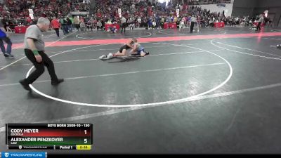 130 lbs Quarterfinal - Cody Meyer, Osceola vs Alexander Penzkover, LAW