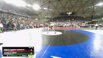 Girls 3A/4A 115 Semifinal - Danielle Crew, Arlington (Girls) vs Ashley Dayana Naranjo, Moses Lake (Girls)