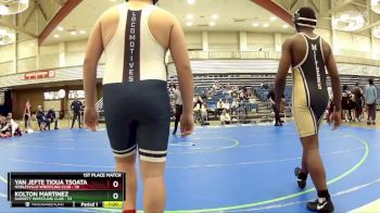 195 lbs Finals (2 Team) - Yan Jefte Tioua Tsoata, Noblesville Wrestling Club vs Kolton Martinez, Garrett Wrestling Club