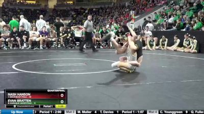 113 lbs Quarterfinal - Nash Hanson, 1-Southeast Polk vs Evan Bratten, 8-Dubuque Hempstead