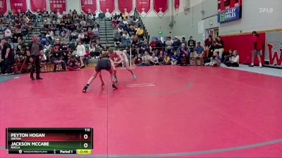 113 lbs Cons. Round 3 - Peyton Hogan, Uintah vs Jackson McCabe, Nucla