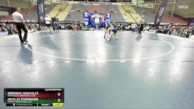 113 lbs Quarterfinal - Jeremiah Gonzalez, Team Idaho Wrestling Club vs Nicolas Enzminger, MATPAC Wrestling Club