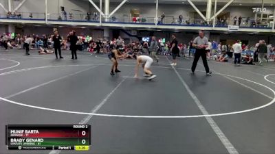 92 lbs Round 2 (10 Team) - Brady Genard, Upstate Uprising vs Munif Barta, RedNose