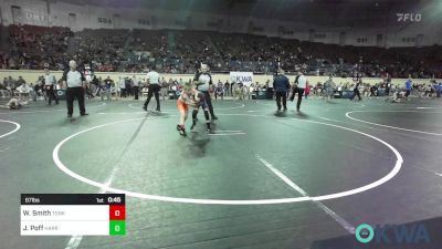 67 lbs Round Of 32 - Wade Smith, Tonkawa Takedown Club vs Julianna Poff, Harrah Little League Wrestling