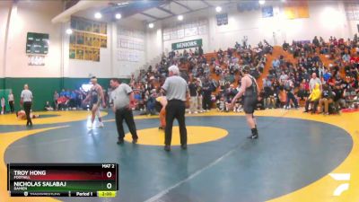 220 lbs Semifinal - Nicholas Salabaj, Damien vs Troy Hong, Foothill