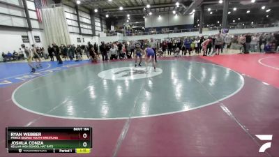 129 lbs Round 1 - Joshua Conza, Kellam High School Mat Rats vs Ryan Webber, Prince George Youth Wrestling