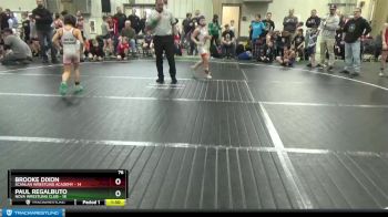 76 lbs Round 3 (6 Team) - Brooke Dixon, Scanlan Wrestling Academy vs Paul Regalbuto, NOVA Wrestling Club