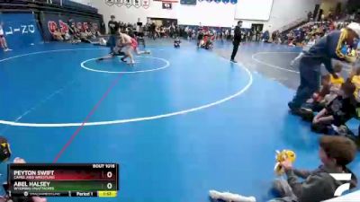 130-136 lbs Round 1 - Peyton Swift, Camel Kids Wrestling vs Abel Halsey, Wyoming Unattached