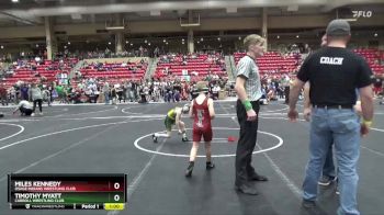 58 lbs Cons. Round 3 - Miles Kennedy, Osage Indians Wrestling Club vs Timothy Myatt, Carroll Wrestling Club