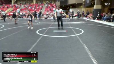 72 lbs Round 4 (6 Team) - Blake Tuttle, Kansas Mayhem vs Abram Griekspoor, $nowmen