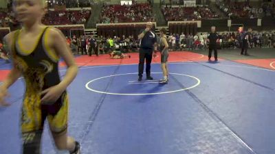 90 lbs Champ. Round 1 - Noah Ellison, Hardin Wrestling Club vs Colt Boyce, Cut Bank