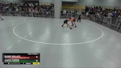 132 lbs Cons. Round 2 - Blaine Wallace, MO West Championship Wrestling Club vs Kaiden Parker, Moyer Elite Wrestling