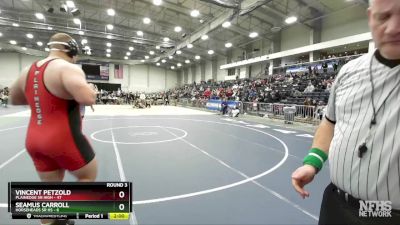 285 lbs Round 3 (3 Team) - Seamus Carroll, Horseheads Sr HS vs Vincent Petzold, Plainedge Sr High