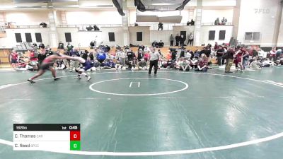 182 lbs Consi Of 8 #1 - Carlos Thomas, Carver vs Cody Reed, Bristol-Plymouth/Coyle Cassidy