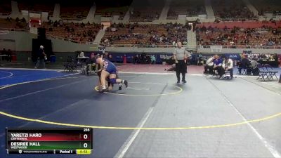 235 lbs Cons. Round 4 - Desiree Hall, Westwood vs Yaretzi Haro, Centennial