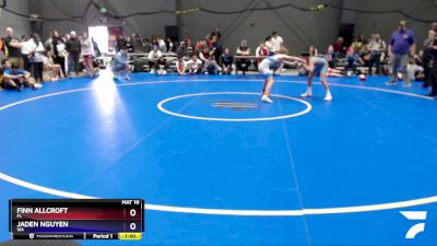 87 lbs Quarterfinal - Finn Allcroft, FL vs Jaden Nguyen, WA