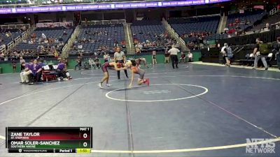 3A 106 lbs Champ. Round 1 - Zane Taylor, St. Stephens vs Omar Soler-Sanchez, Southern Wayne