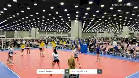 Team D 17-Red vs Club unite 17 eric - 2022 JVA World Challenge presented by Nike - Expo Only