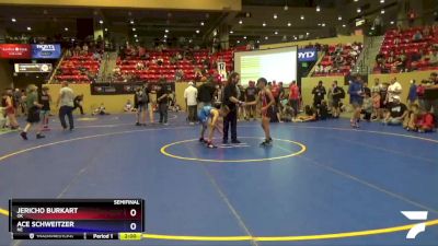 83 lbs Semifinal - Jericho Burkart, OK vs Ace Schweitzer, NE