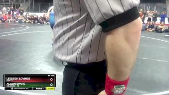 W 164 lbs Round 1 (4 Team) - Alison Evans, Colorado vs Lesliegh Lovings, USA