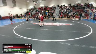 157 lbs Cons. Round 2 - Landon Nez, Riverton vs Santiago Dominguez, Campbell County